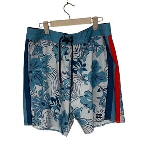 Billabong Mens‎ Multicolor Floral Print Airlite Boardshorts Size 36